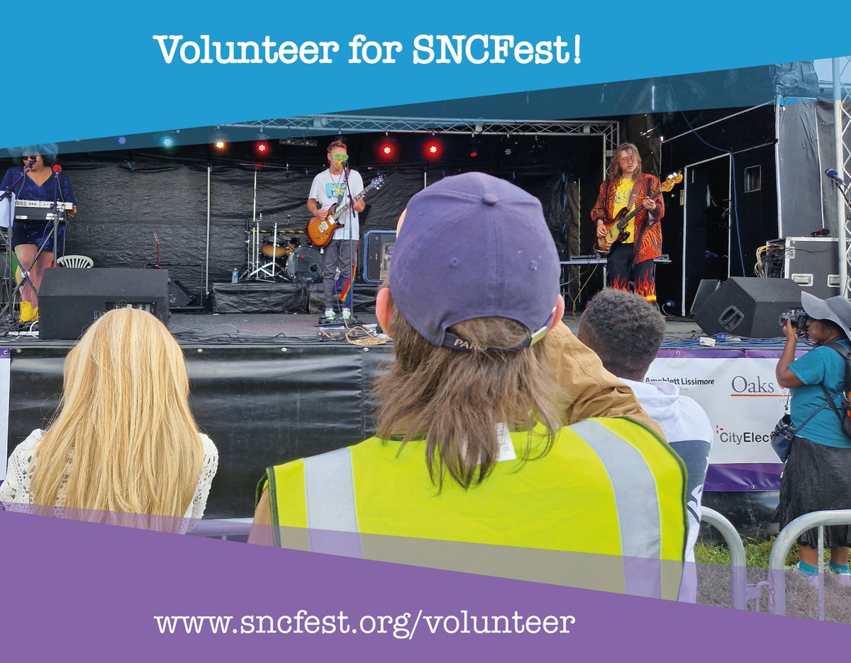 Volunteer for SNCFest2024!

We have a number of different roles on  7 July 2024 including setting up, marshalling on the day, selling raffle tickets and helping at the gates!
sncfest.org/volunteer

#southnorwood #SE25 #sncfest2024 #CroydonEvents #Croydon #musicfestival