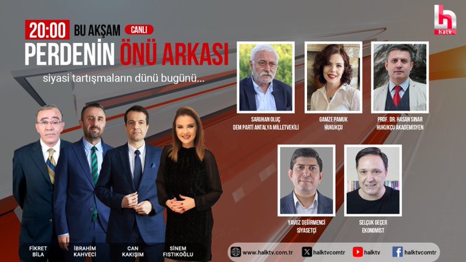 🇹🇷@halktvcomtr  @sinemfstk @fikret_bila
@Kahvecibrahim @cankakisim
@SaruhanOluc Kobani Davasının #SelahattinDemirtaşaÖzgürlük @CanAtalay1
@FreeOsmanKavala Hakim Ve Savcıları Tüm Muhalefet Partleri Dürütçe @hasansinar_
@gamzepamuk @yavuzdegirmenci
@_selcukgecer #PerdeninÖnüArkası