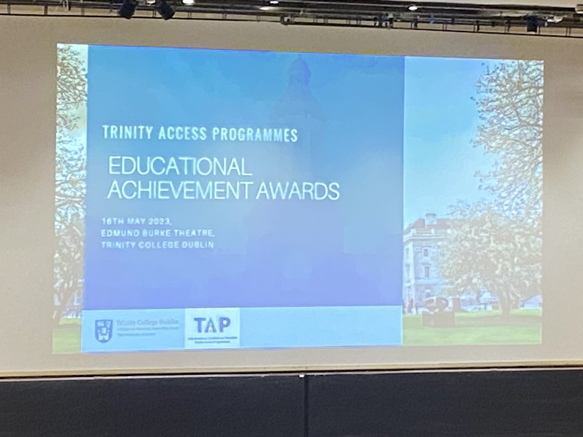 Great excitement at the @TrinityAccess21 Educational Achievement Awards 2024 in @tcddublin 👏👏@BrilliantCFES @CeistTrust @RushCouncil @STJRushGuidance