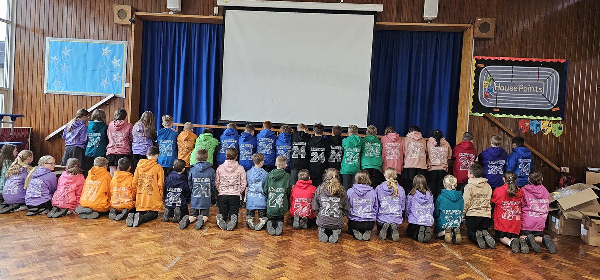 So so proud of our Y6s this week. What a treat to end a hard week - their leavers hoodies. @satrust_