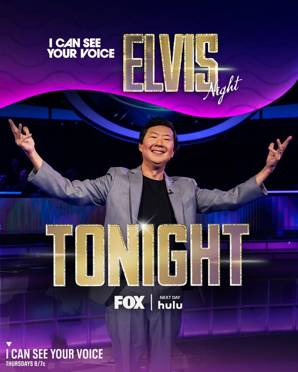 Tonight's the night! #ICanSeeYourVoice is back with Elvis Night! 🎸