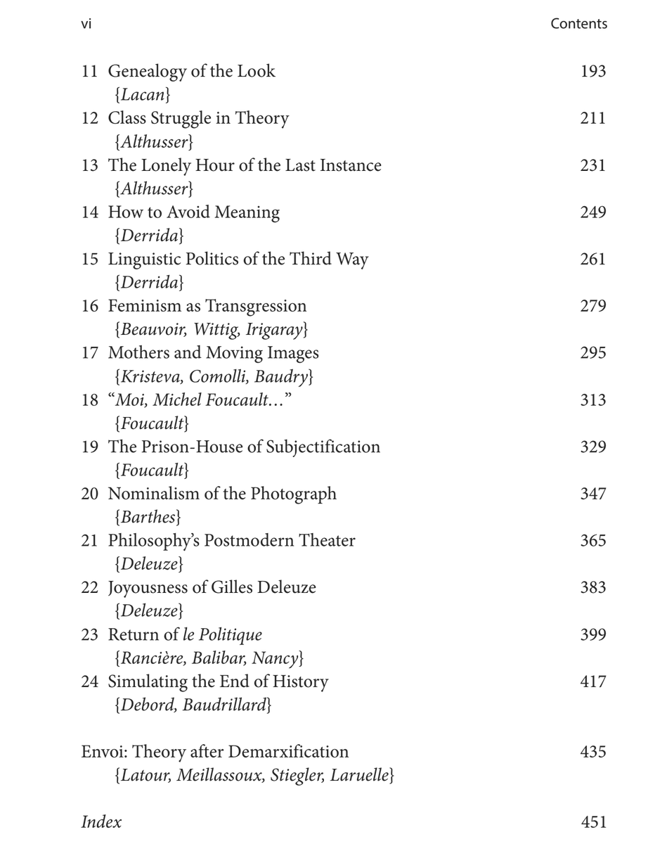 The table of contents of Jameson's Years of Theory look insane.