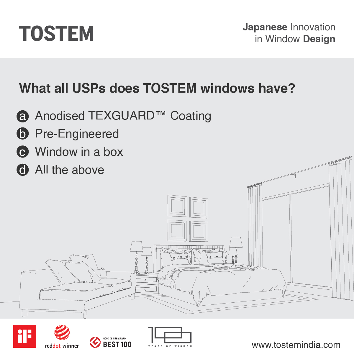 TostemBengaluru's tweet image. What Makes TOSTEM Unique? Tell Us In The Comments.

Contact us for inquiries: +91 6364557742

#tostem #tostemindia #tostemwindows #windows #lifestyle #doors #aluminiumdoors #japanesetechnology #japaneseInnovations #interiors #interiordesign #architecs #tostemsarjapur