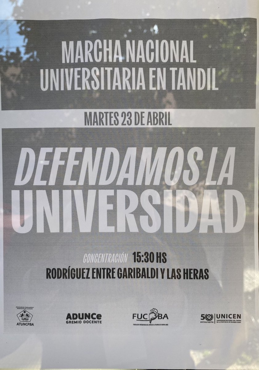 Apoyemos a la @UNICEN_Oficial y las otras universidades Argentinas