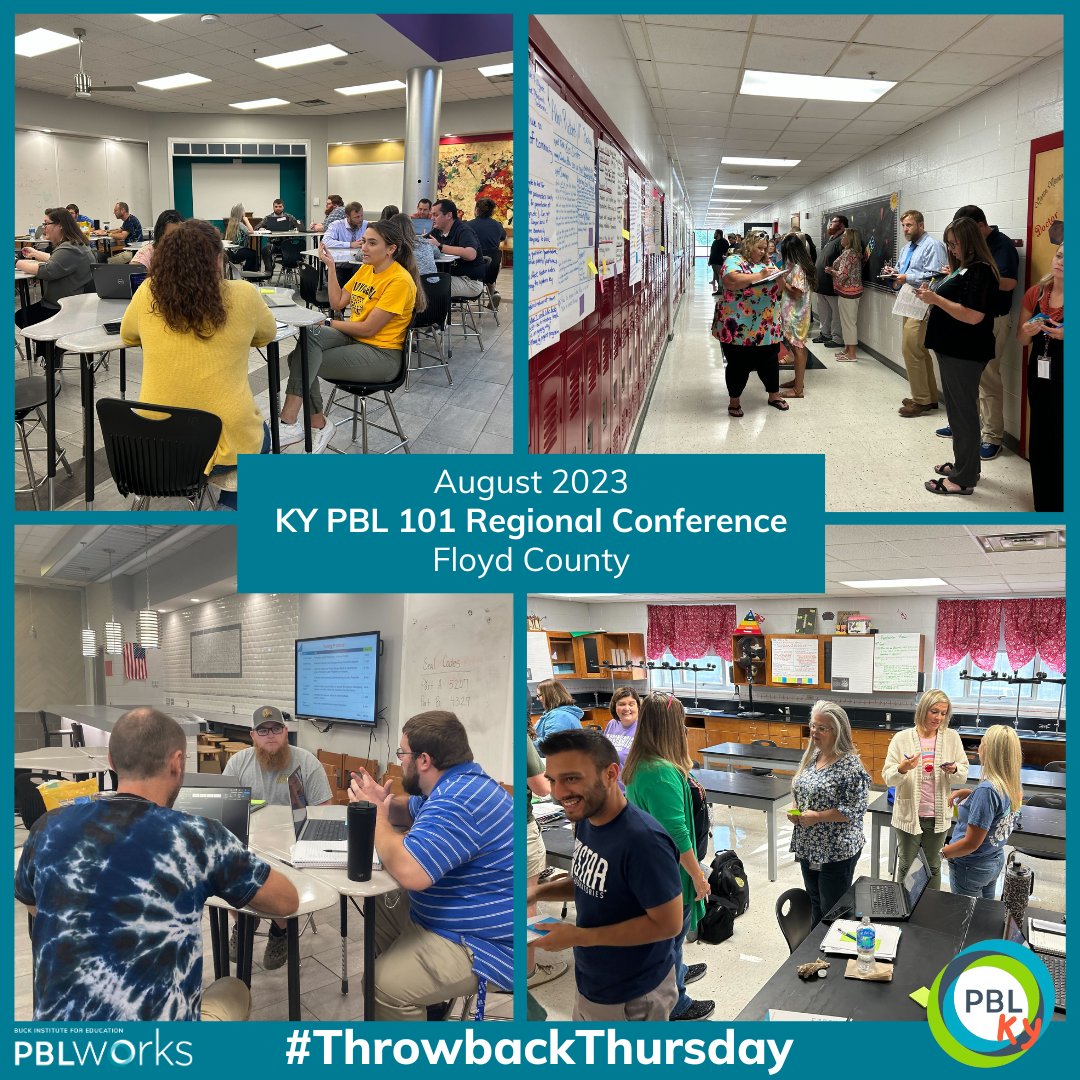 Happy #ThrowbackThursday! We are reflecting on the unforgettable moments from our PBL 101 Summer Conference in Floyd County last year. Join us at one of our PBL 101 conferences this summer to begin or advance your PBL practice! Register now: bit.ly/cvent-register