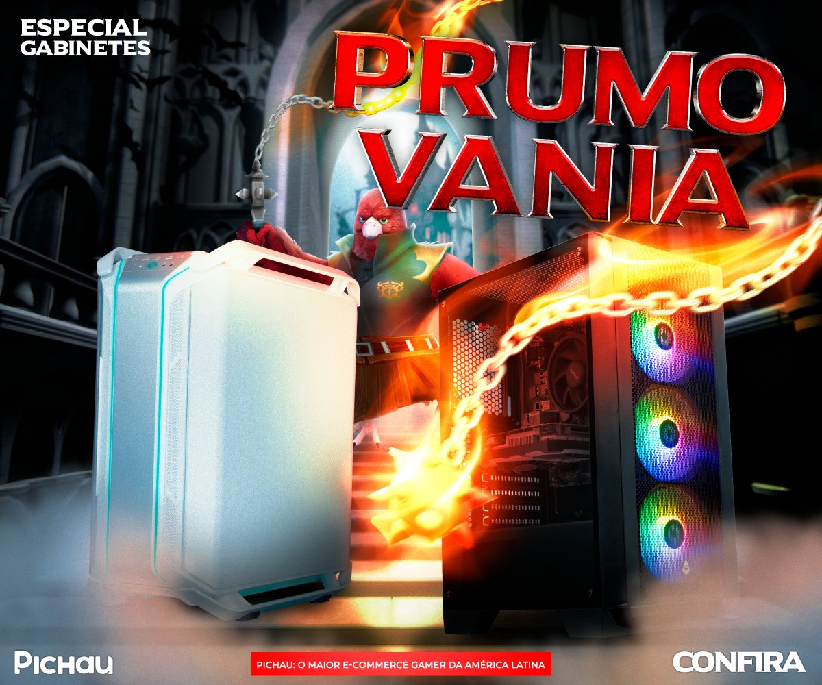 Entre no castelo das ofertas e adquira o gabinete perfeito para seu setup com a PrumoVania! Aproveite pois o maior e-commerce gamer da América Latina está com ofertas EXCLUSIVAS nos gabinetes de nosso site. Não perde tempo, hein! ☝😎 Confira ▶ pruuu.me/prumovania