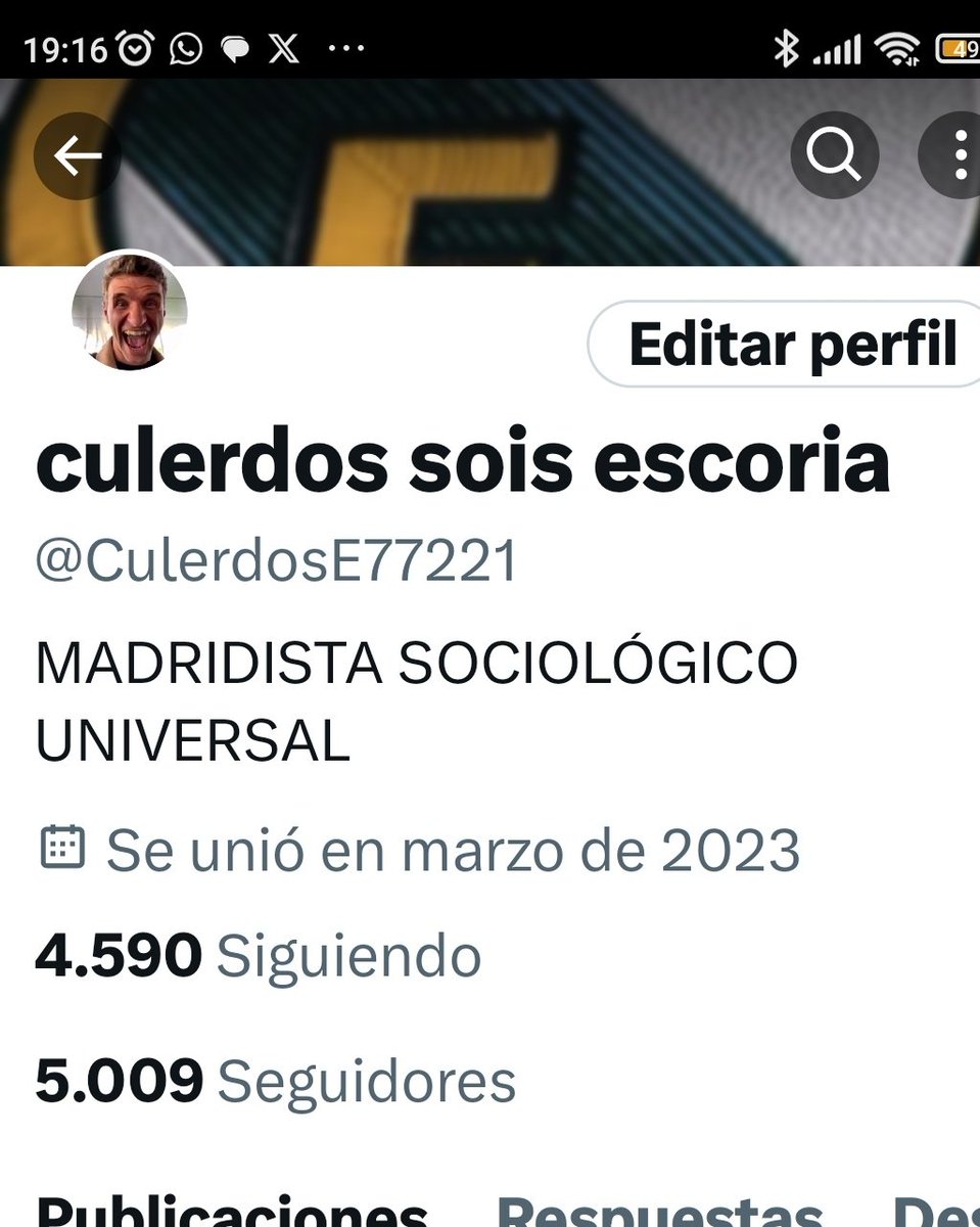 YA SOMOS 5000 ANTICULERDOS. 
JUNTOS SOMOS MAS FUERTES 💪💪
MUCHAS GRACIAS MADRIDISTAS 
VAMOS A POR LA 15 
HALA MADRID 
HALA MADRID