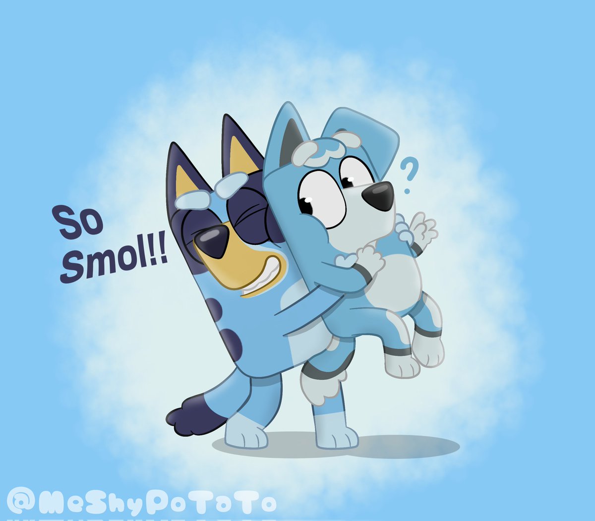 Smol Potato :> #Bluey #Blueyart #Blueyfanart #Blueyoc