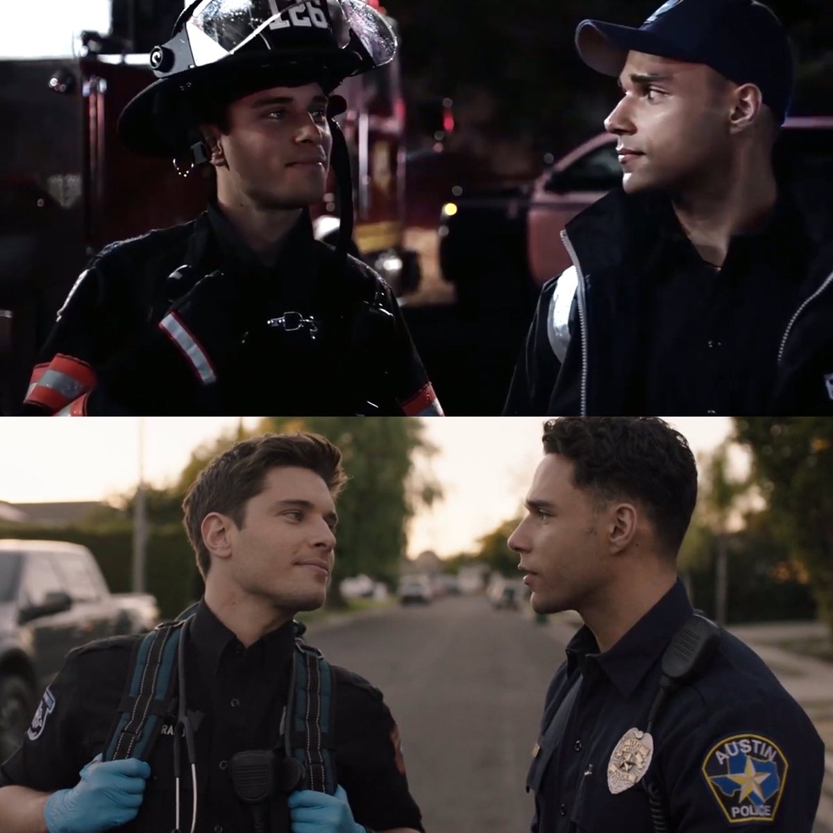 The parallel from season 1 of TK and Carlos meeting for the first time on a call 🥺🥰 to TK and Carlos being on the same call as fiancés 🙂🥺🥰. I love all the parallels LS gives us of TK and Carlos 🥺🥰 #Tarlos #911LoneStar