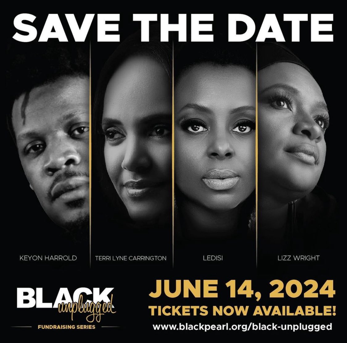 Chicago Fam! Black Unplugged is happening on June 14 at Little Black Pearl. I’m looking forward to performing together in concert with @keyonharrold @ledisi and Terri Lyne Carrington! More info + tickets: blackpearl.org/black-unplugged