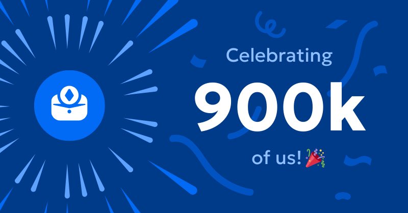 We have surpassed 900k signed up users across Grindery ecosystem! We are grateful to every single one of you, all of this is possible because of our amazing community 🚀 Wen 1 Million? $G1 <> $GX 👀 Sign up now 👉 t.me/GrinderyAIBot