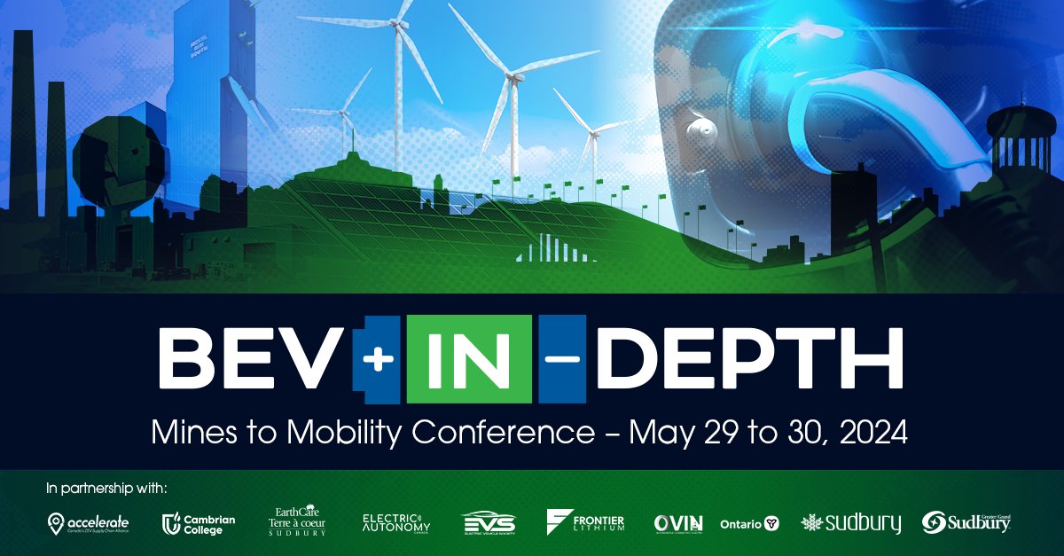 Electric Autonomy is thrilled to collaborate with @ResourcefulCity and attend the BEV In-Depth conference on May 30th, 2024, at @cambriancollege. For more details check out: investsudbury.ca/bevindepth2024…