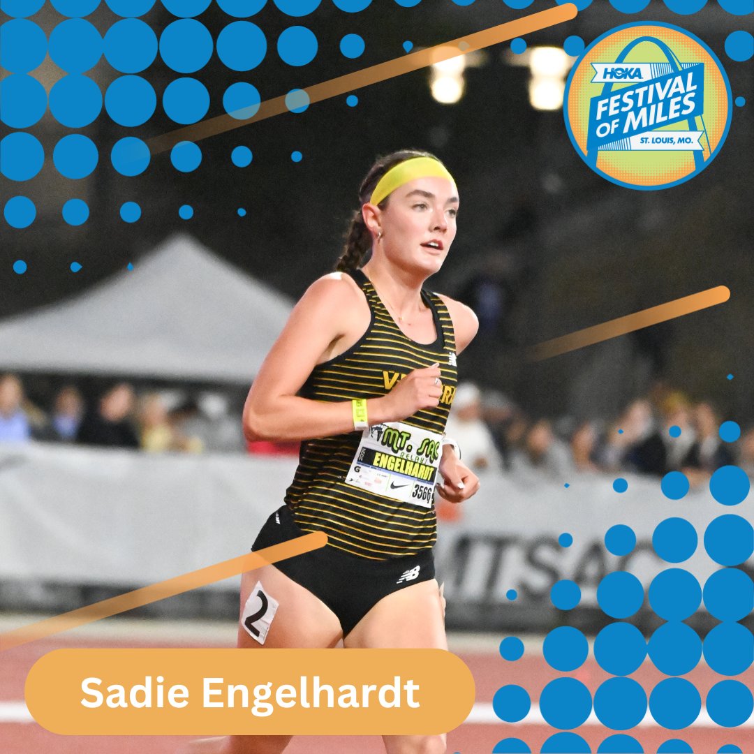 ⭐Meet us in St. Louis, Sadie Engelhardt! ⭐Sadie, a Ventura HS (CA) junior, has run 4:31.72 🤯 the fastest outdoor mile ever run by a US high school girl. She'll bring her speed to the @DruryHotels Womens Mile on May 30 at HOKA Festival of Miles. 📷: Chuck Utash