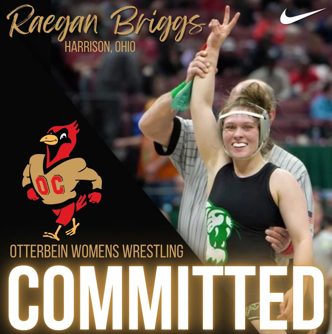 And it is OFFICIAL - the Class of 2024 now has its 20th Athletic-College “Signee“ with 2 time State Champ Raegan Briggs committing to @Ott_Athletics Otterbein Women’s Wrestling! 📝📈🏆#THINKBIG @girls_harrison @swocsports @HarrisonWildcat @WrestlingHW @mlaughman @MikeDyer