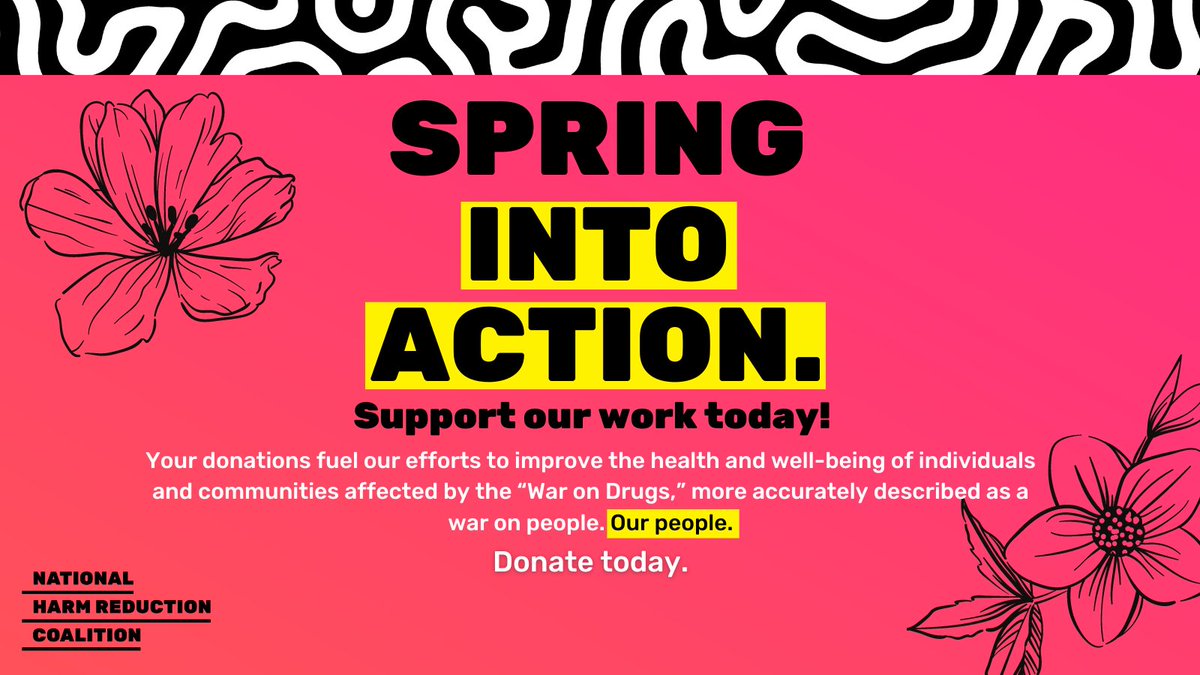 🧵As spring brings renewed energy, we urge you to join us in supporting NHRC's vital work. Your donations fuel our efforts to improve the health & well-being of individuals & communities affected by the “#WarOnDrugs,” more accurately described as a war on people. Our people.
