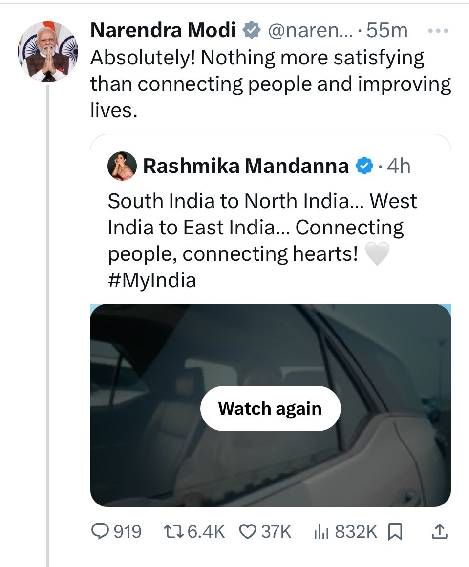 You know someone is a bigot when Modi retweets them.