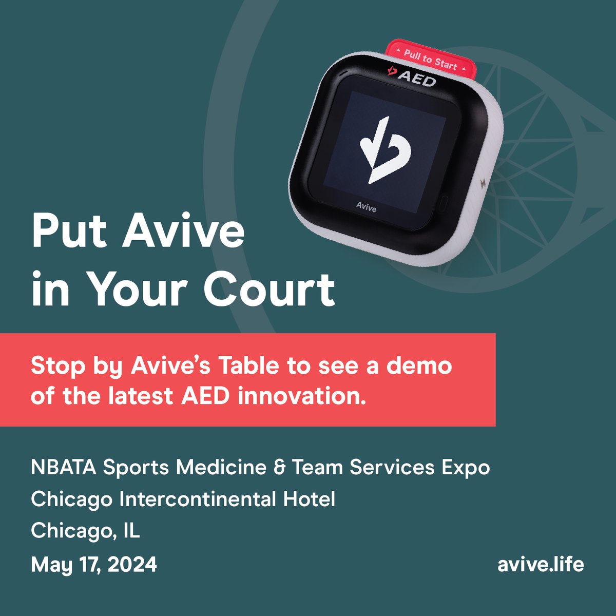 Privileged to attend this year's @NBATA Sports Medicine and Team Services Expo! 

Male basketball players have the highest risk of cardiac arrest across sports, and we're here to help your team stay prepared. #greATness #NBA #athletictraining