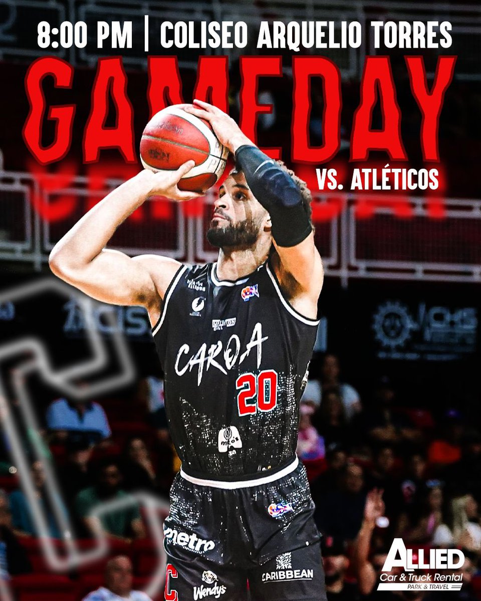 ROAD GAME! 📍🍊

Esta noche a las 8:00pm regresamos a la acción del <a href="/bsnpr/">Baloncesto Superior Nacional 🏀🇵🇷</a> para el segundo partido del back to back en nuestra visita a los <a href="/atleticosbsn/">Vitamina C 🍊🧃</a> en el Coliseo Arquelio Torres Ramirez 🔥⚡️

¡TODOS DE NEGRO PA’ SAN GERMAN! ⚫️

Presentado por: @alliedcarandtruckrental