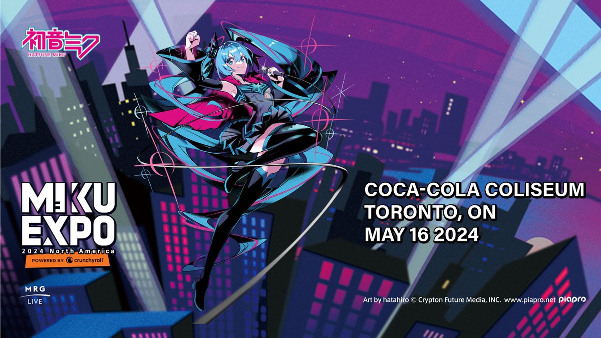 An extremely limited amount of tickets have just been released for tonight's #MIKUEXPO in Toronto! Get them before they're gone! #HatsuneMiku #MikuExpo2024 🔗: bit.ly/3QMmm8t