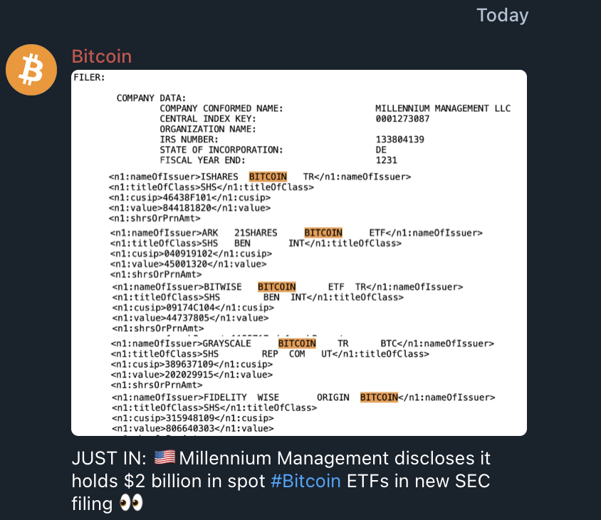 $61.1 billion assets under management as of January 2024 - so little more than 3% #bitcoin allocation