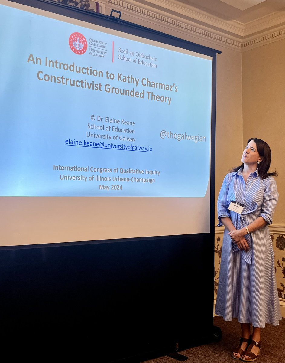 Ready to start my workshop on #ConstructivistGroundedTheory! #ICQI @edtechne @Galway_Research