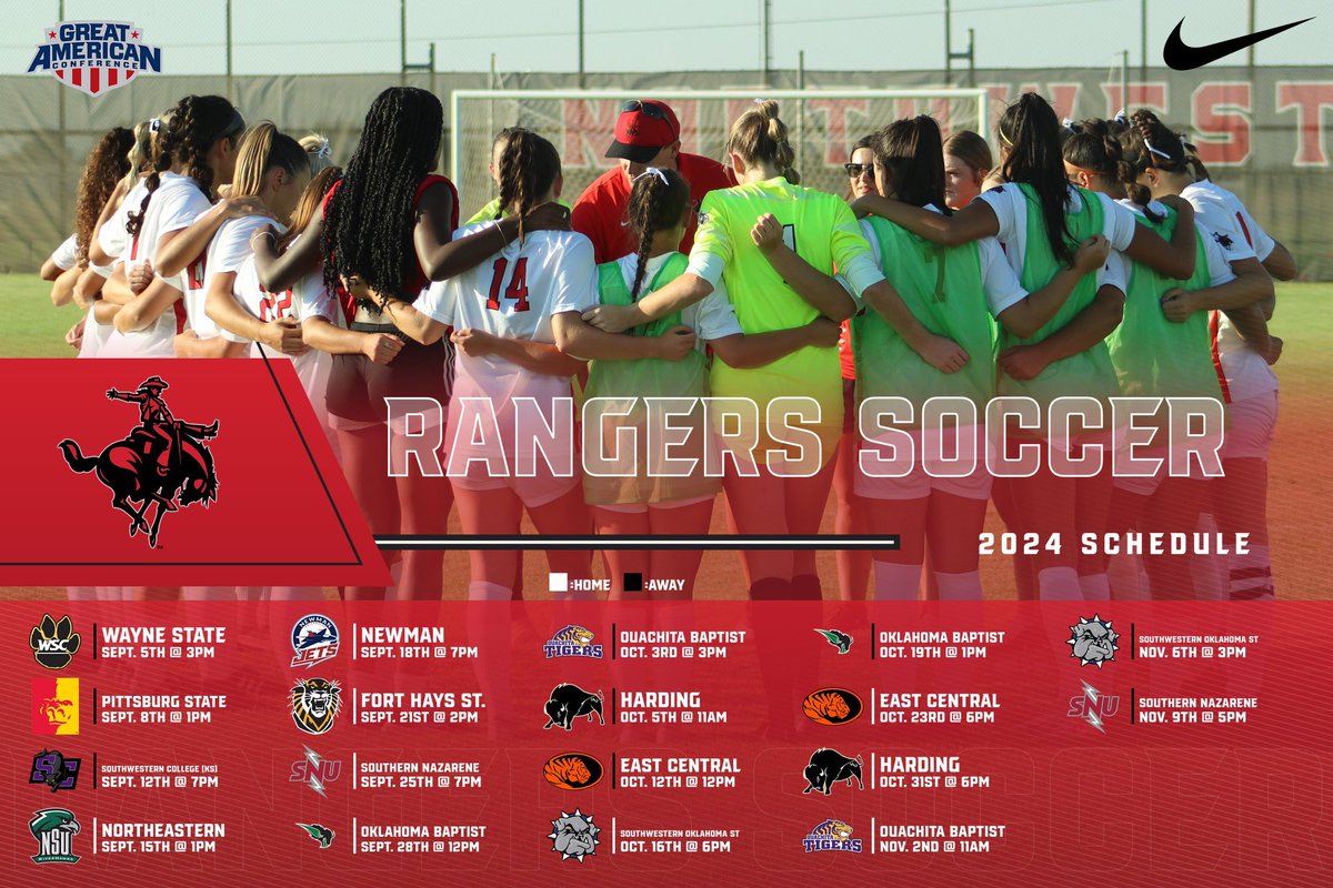 Mark your calendars 🤠 The 2024 schedule has been released! Who’s excited for rangers soccer to start? ⚽️❤️ Check out our schedule at the link below ⬇️ #RRR riderangersride.com/sports/womens-…