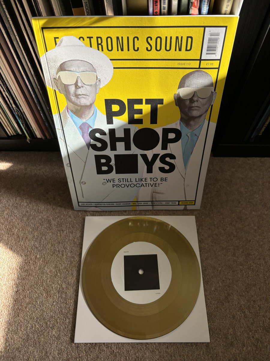 The new @ElectronicMagUK magazine comes with a @petshopboys 7” 

Outstanding