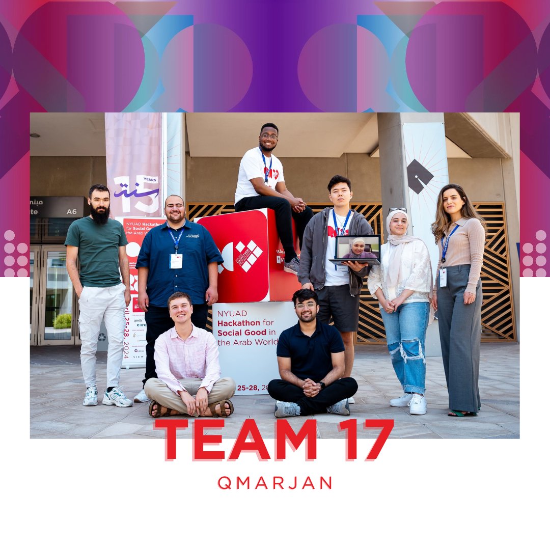 Introducing Team 17 - QMarjan | كمرجان. Their project identifies optimal spots for coral restoration, using limited resources to maximize environmental impact.

#NYUADHackathon2024Teams #NYUADHackathonTeams #NYUADHackathon