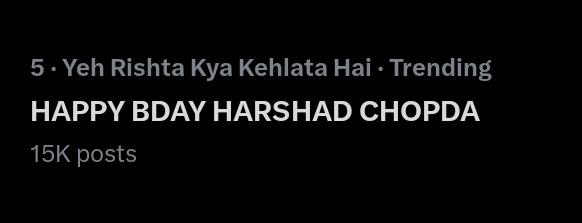 HAPPY BDAY HARSHAD CHOPDA🥳
Wishing you a day filed with love cake joy and all other wonderful things you deserve 💫
You are my favorite Indian actor!
My Allah always grant you happiness, health, love and success. ❤️
🫶🥹
#HarshadChopda