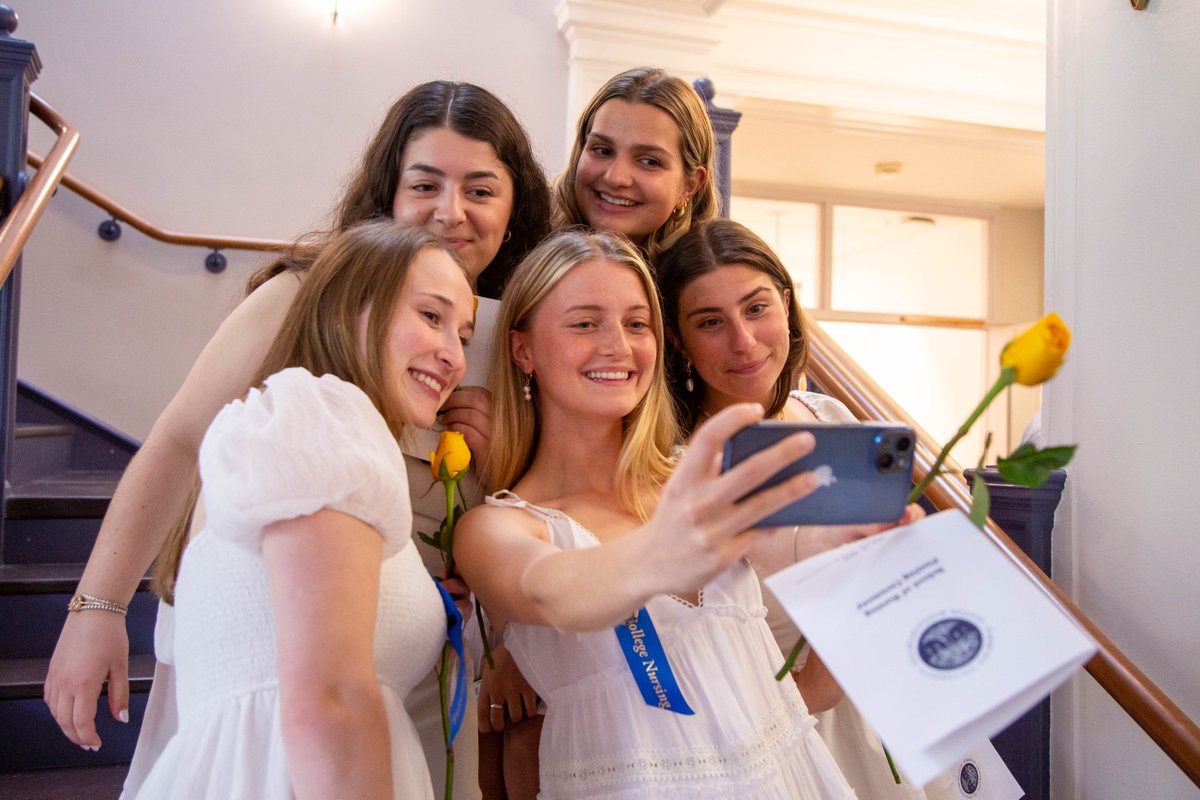 SimmonsUniv's tweet photo. Today, we celebrated our exceptional nursing graduates at the undergraduate nursing pinning ceremony! We're so proud of your achievements and can't wait to see the positive impact you'll make in the world of healthcare. 🎓🩺🦈
#SimmonsUniversity #MySimmons #Simmons24 #Nursing https://t.co/Vh98EPQzlb
