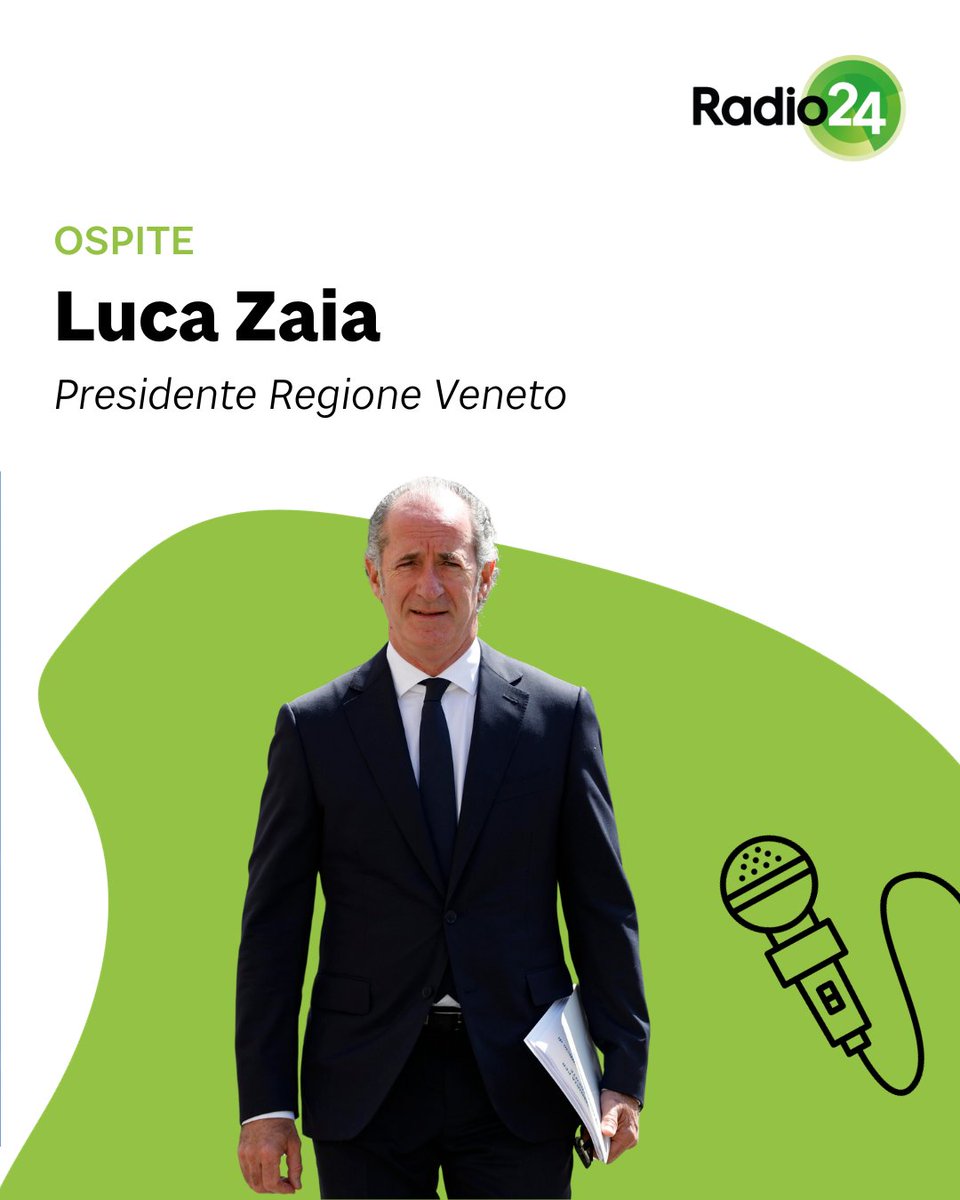 Maltempo, in #Veneto è allerta rossa per i nuovi temporali 

🗣️Ci colleghiamo con @zaiapresidente, presidente della Regione Veneto 

SEGUI LA DIRETTA▶️radio24.ilsole24ore.com