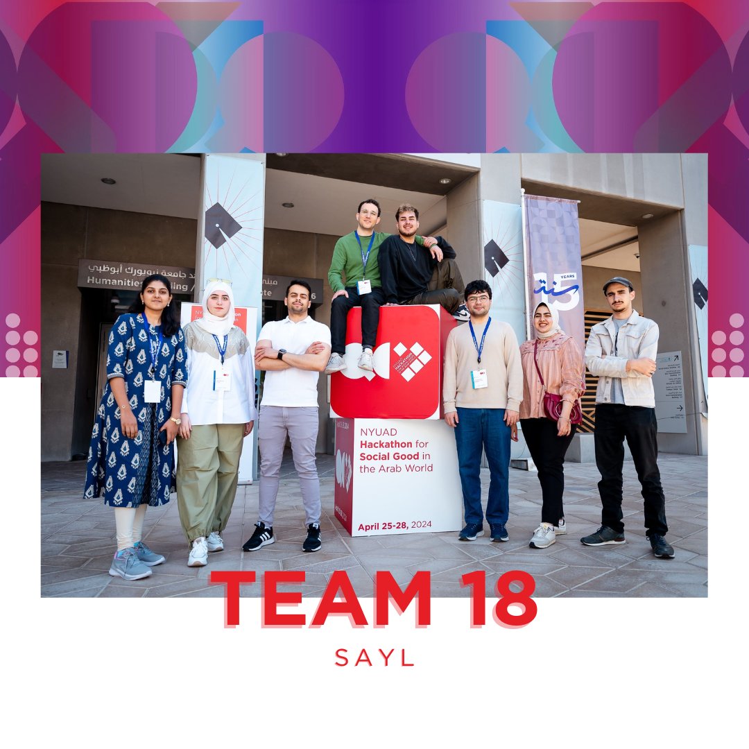 Spotlight on Team 18 - Sayl | سَيْل. Utilizing quantum machine learning, they enhance the prediction of extreme floods, helping to safeguard communities against climate-induced disasters.

#NYUADHackathon2024Teams #NYUADHackathonTeams #NYUADHackathon