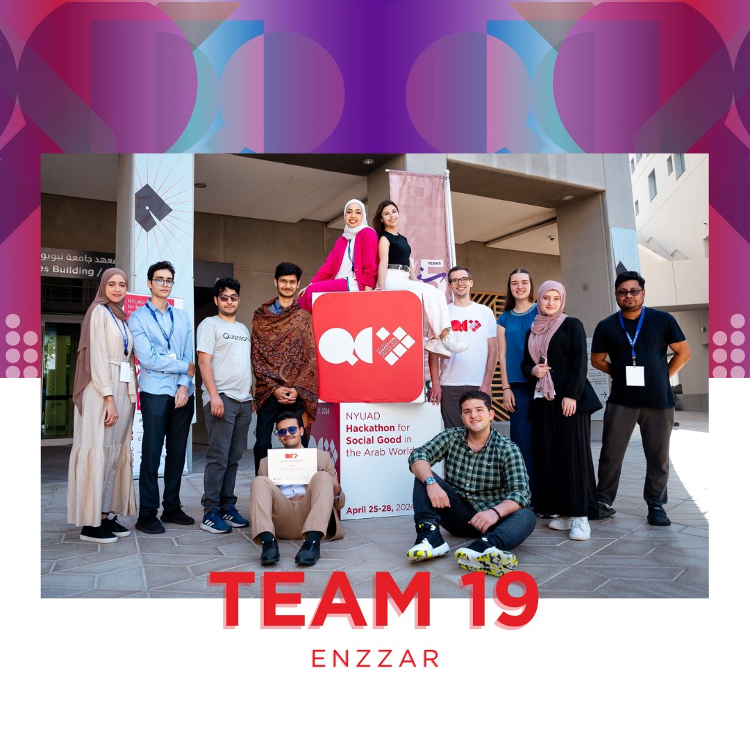 Say hello to Team 19 - Enzzar | إنذار. Pioneering the use of quantum computing for earthquake prediction, their work aims to mitigate the devastating impacts of natural disasters.

#NYUADHackathon2024Teams #NYUADHackathonTeams #NYUADHackathon