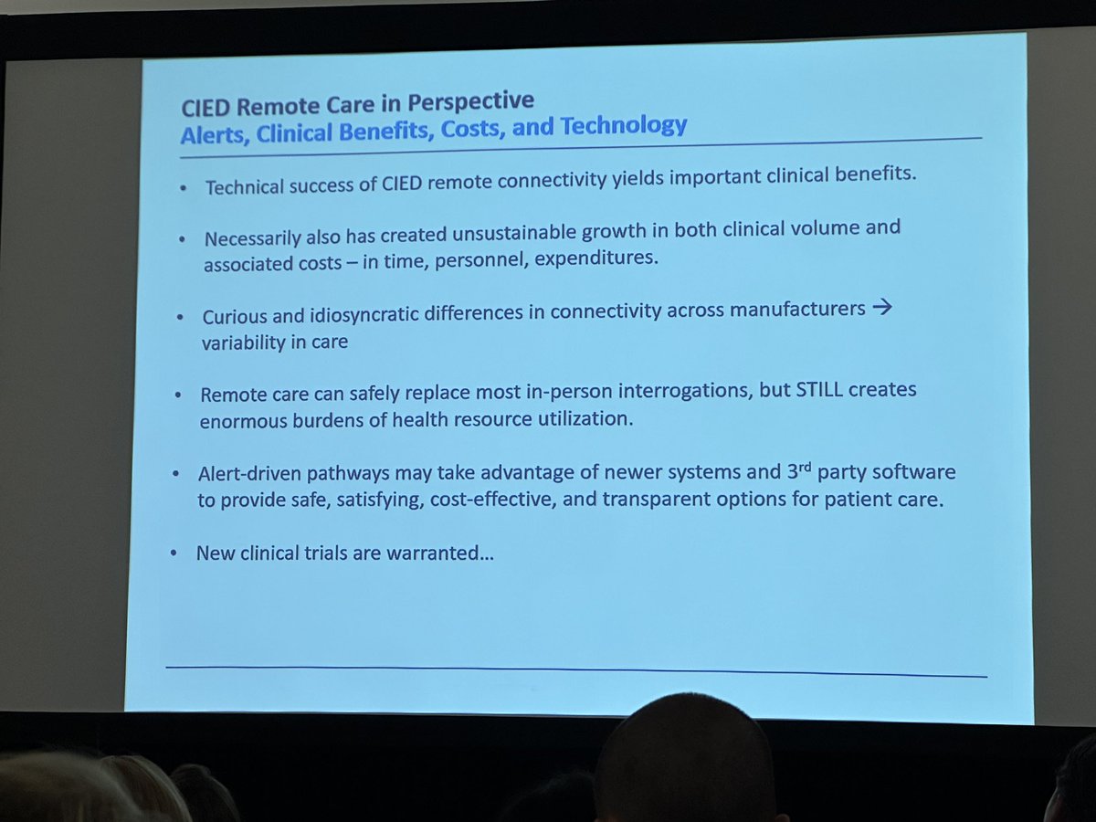 @Lewalter @ratika_parkash Daniel Kramer on Alert-based #RemoteMonitoring #HRS2024 
-reduces the cost
-reduces the encounters