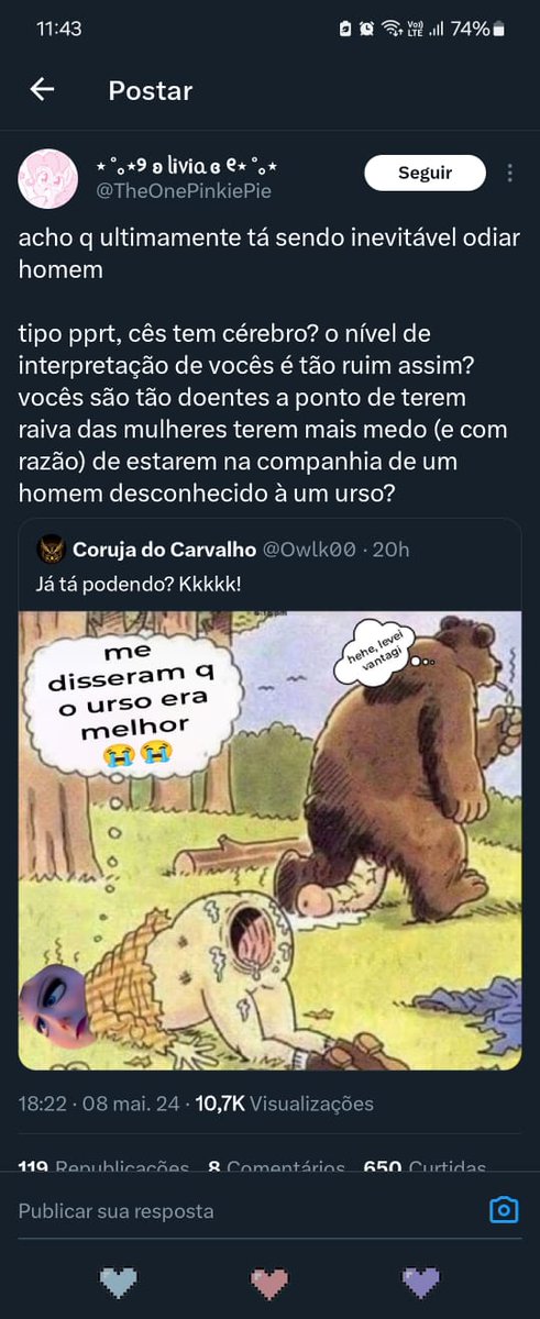 juhscramocin's tweet image. POV: Enquanto existir homens desse nível, as mulheres tem todo o direito de falar que odeia homem.