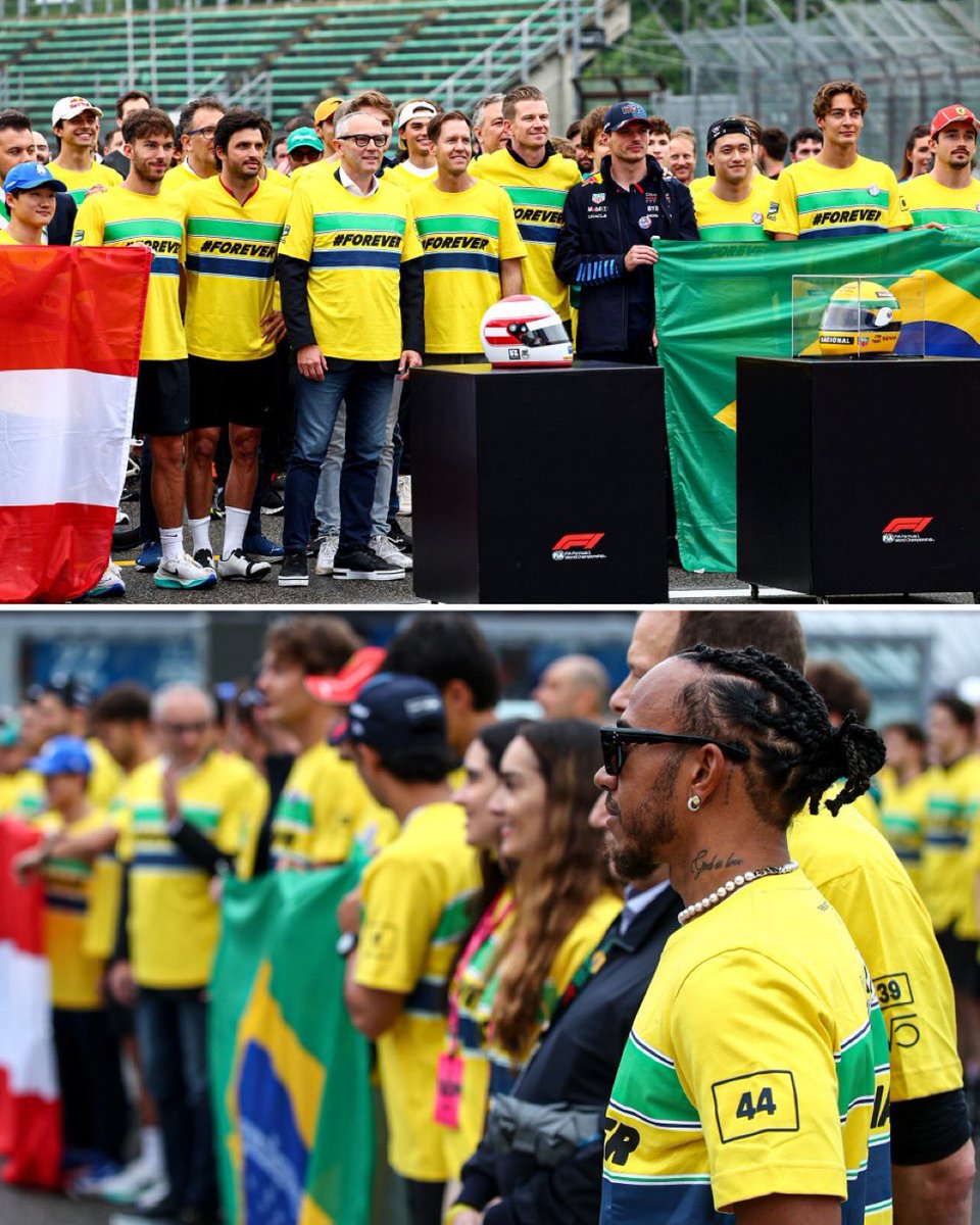 Formula 1 honoring Ayrton Senna but one person decided to be disrespectful. Not surprising but disappointing.