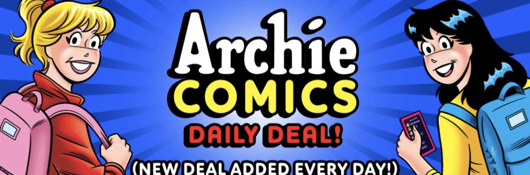 What is today's #DailyDeal? Head to our website to discover what Archie fun awaits you! store.archiecomics.com/collections/fl…