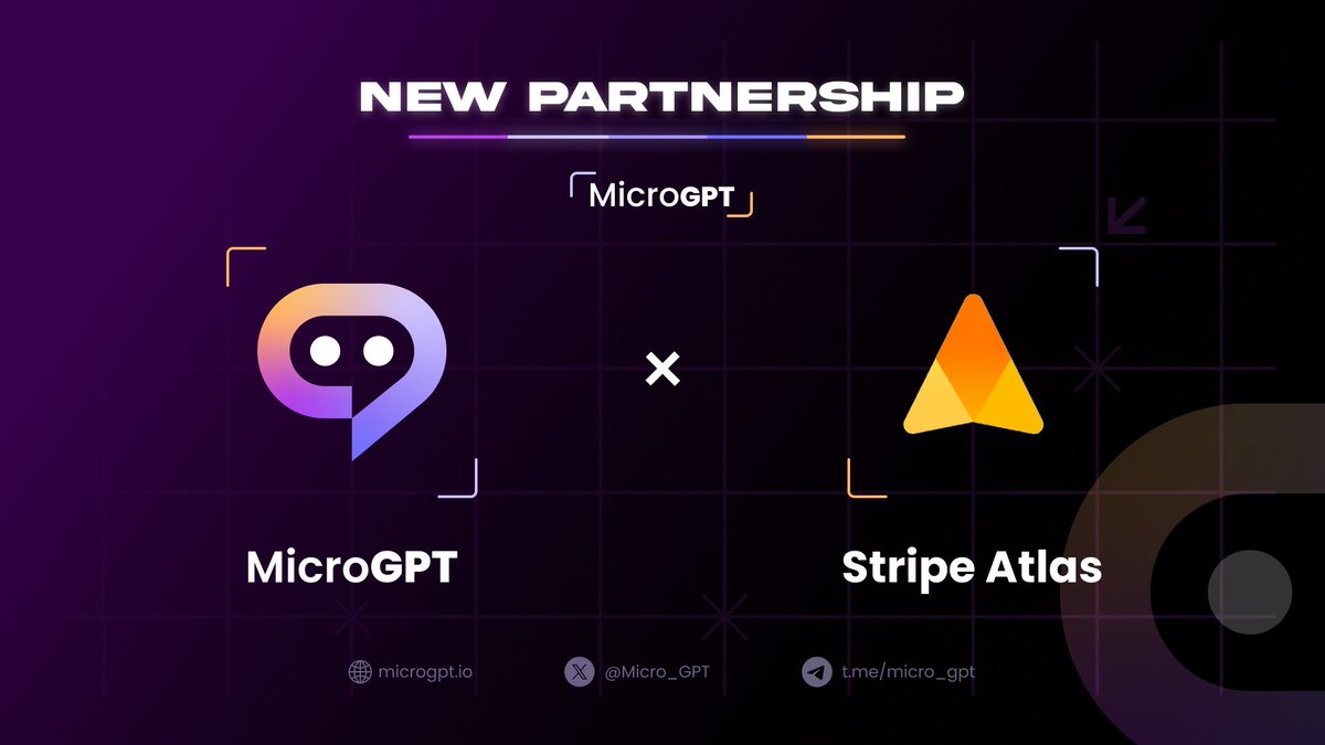MicroGPT X @Stripe @Atlas Stripe Atlas assists in incorporation of LLC, business acceleration & a plethora of resources! We are glad to welcome them to our toolkit as a corporate partner at #MicroGPT! A multitude of startups have grown into multibillion-dollar businesses on…