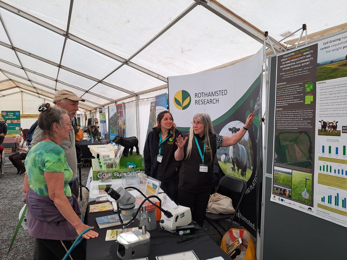 kelly_jowett's tweet image. A lovely day at the #devoncountyshow talking about the great science @Rothamsted does for the future of farming #agriculture #science #livestock #scicomm #sustainable #farming #soils back for day 2 tomorrow!