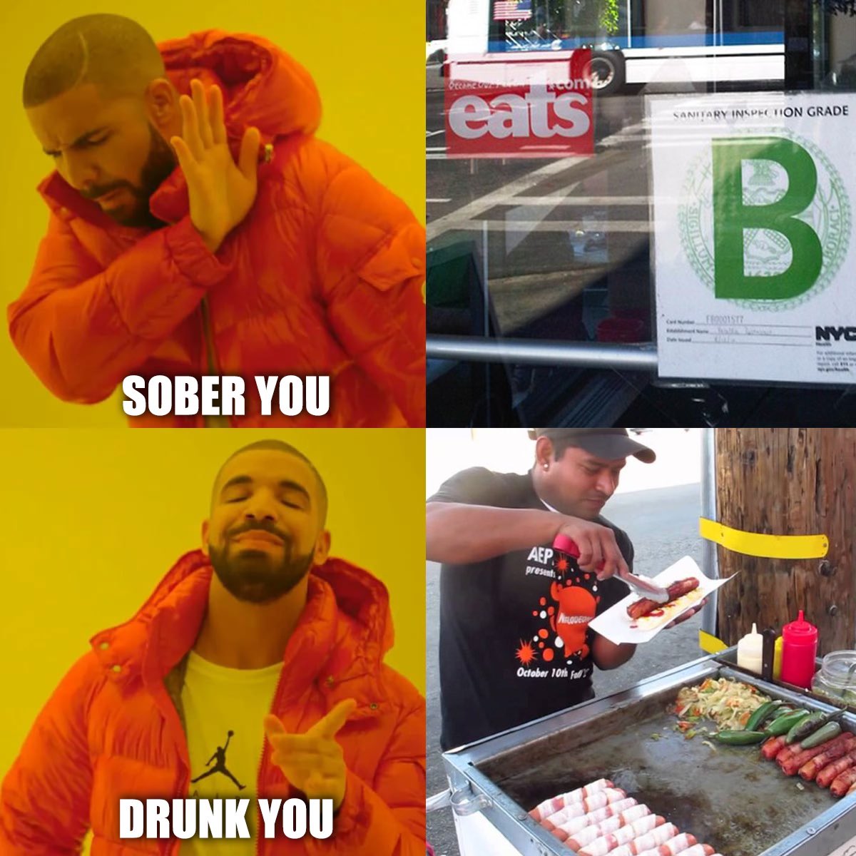 Sober you vs Drunk you