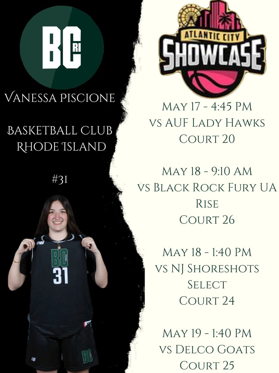 So excited for this weekend in Atlantic City! Below is my schedule 👇👇