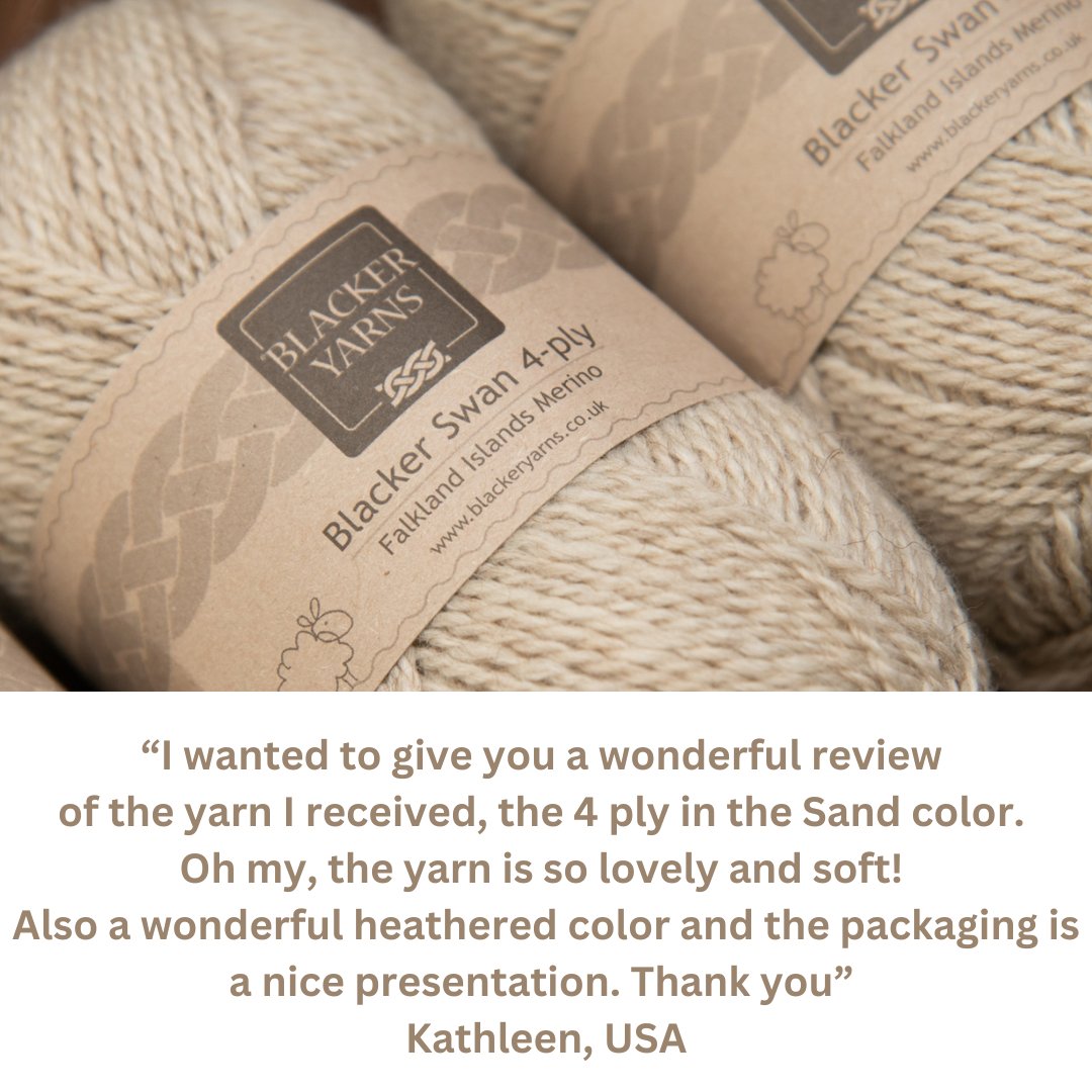 Some lovely comments here from our customer, Kathleen. We're always so grateful to our customers for taking the time to let us know how well we're doing.
#customerfeedback #customerservice #blackeryarns #internationaltrade #wool #knitting #crocheting