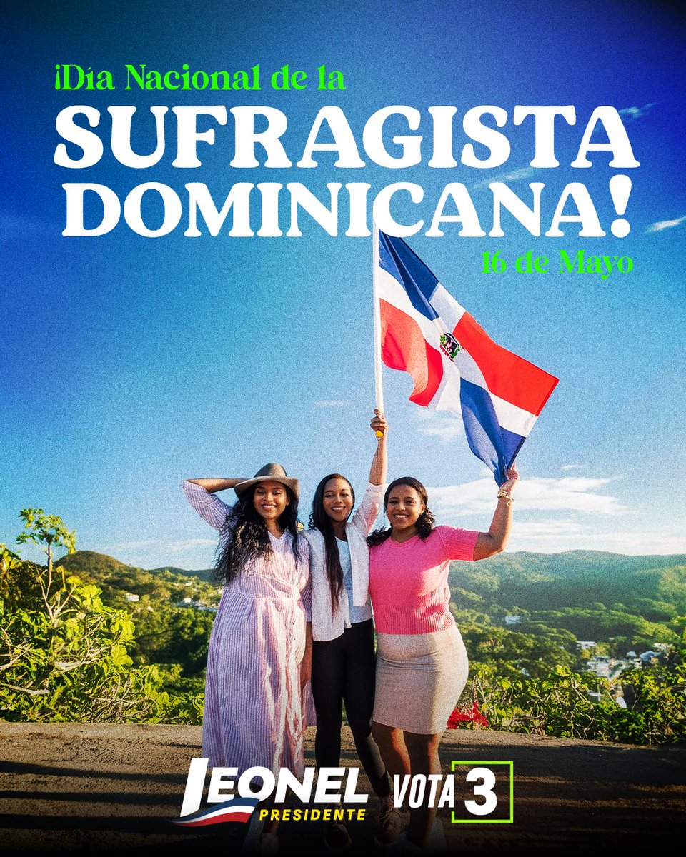 ¡Hoy conmemoramos el Día Nacional de las Sufragistas Dominicanas! Rendimos homenaje a las valientes mujeres que lucharon por sus derechos y contribuyeron al fortalecimiento de nuestra democracia. Continuemos trabajando en favor de nuestra institucionalidad. 🇩🇴