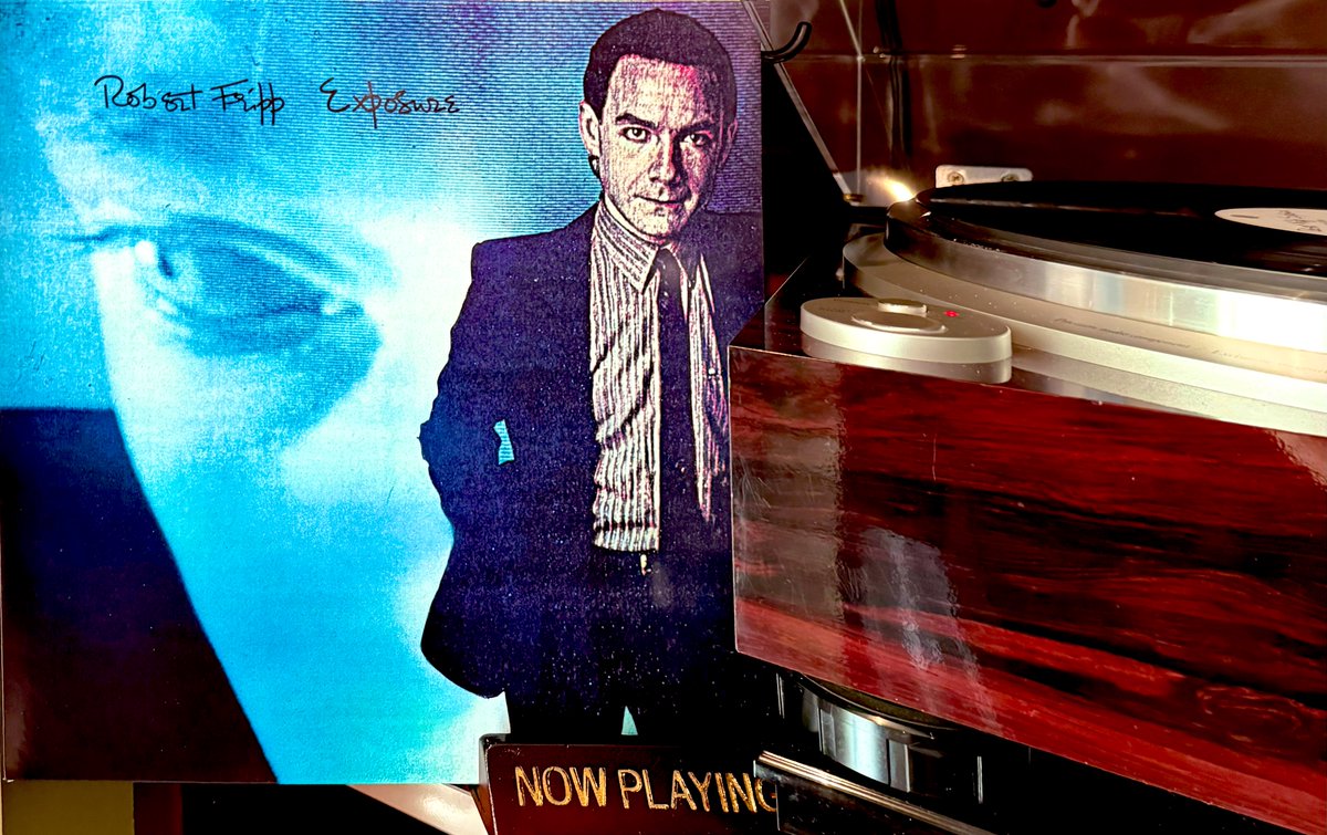 Now spinning at Skylab: Robert Fripp - Exposure - happy 78th birthday to the man! #NowPlaying #RobertFripp #Vinyl