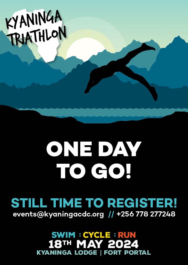 Our long awaited day is just hours away😊🫶⚡️ 

You can still sign up here : bit.ly/3XNJk8F

We are more than ready to welcome you all💃💃💃

#KyaningaTriathlon #SwimBikeRun #ChallengeYourself #DoGoodFeelGood #EmpowerChildren #MakeADifference #AfricaAdventure