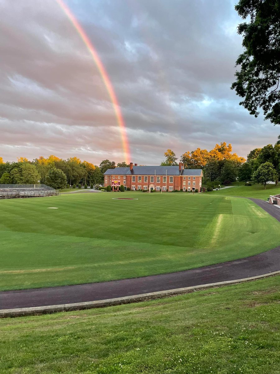Looks like the rainbow knows where the real treasure is—Hampden-Sydney! Captured by Renee Pickren on commencement day! 📸