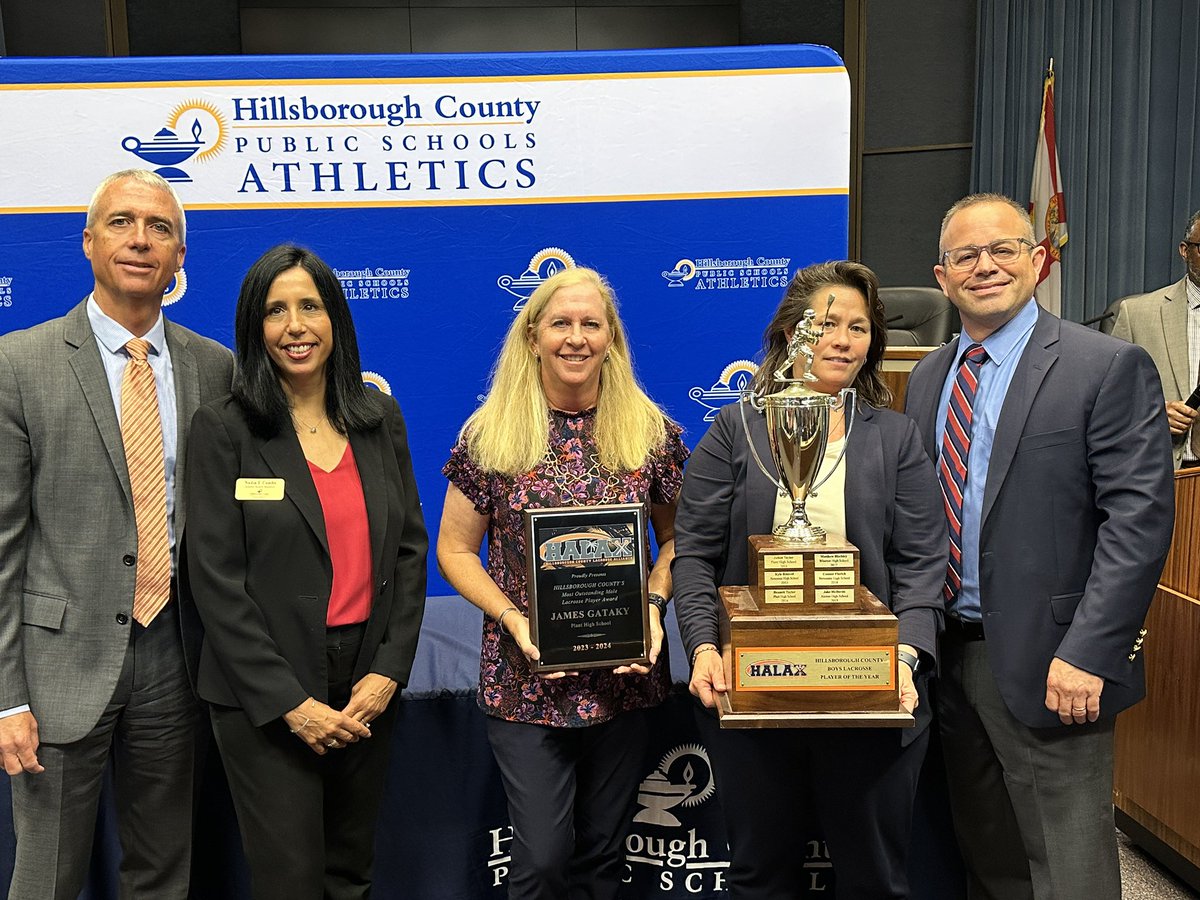 @BrandonHSEagles @NewsomePTSA @HCCFL @athletics_schs @TheSCHSChargers @BloomingdaleSHS @LennardHigh @UF @Armwood_HS @PlantHighSchool 🏆HALAX Outstanding Lacrosse Player – Male James Gataky from @PlantHighSchool James was the team's goalkeeper and was selected as captain in 2024 and his team made it to the State Finals. James will attend the @CUBoulder and plans to major in history.