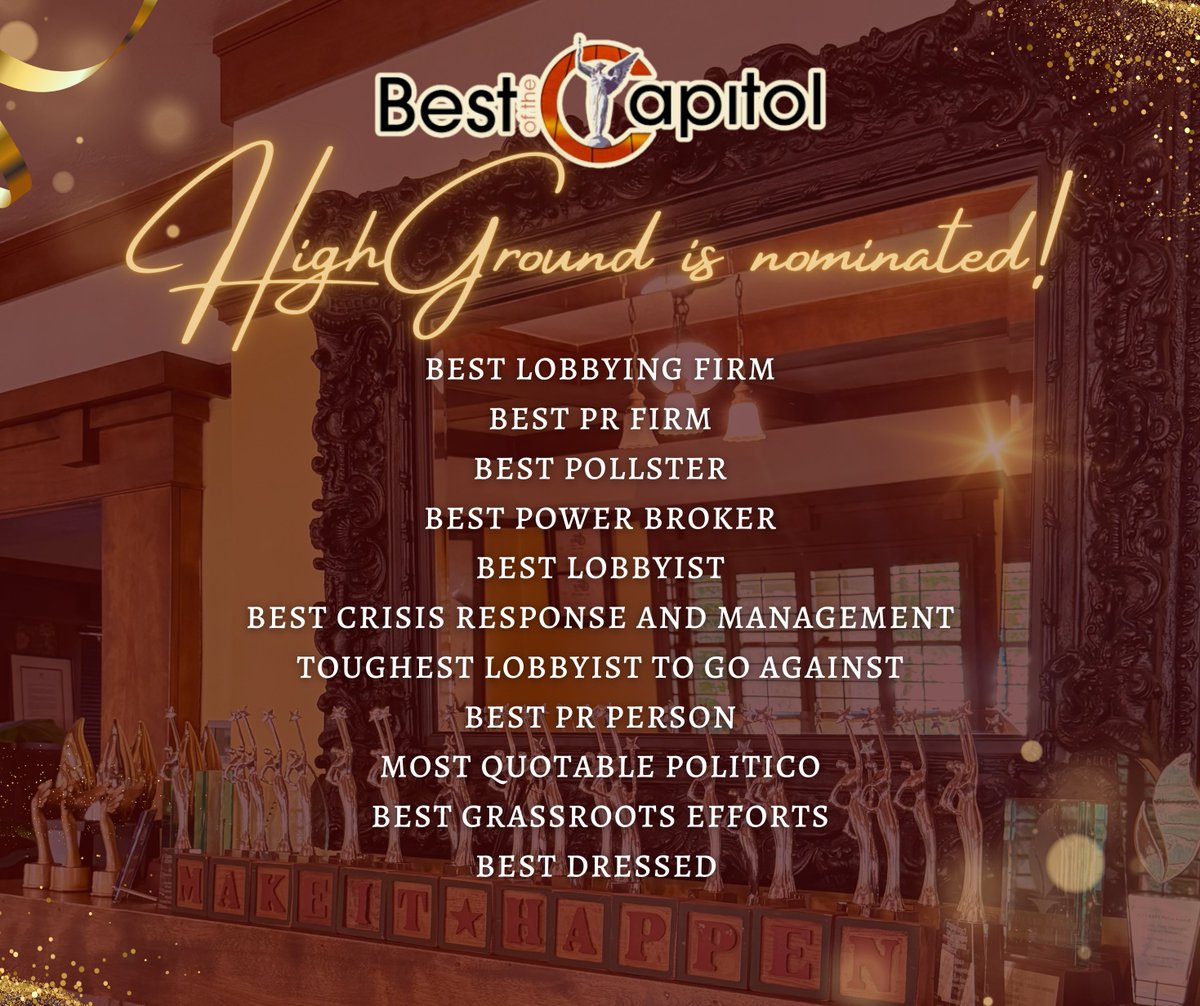 🎉HG is thrilled to be recognized in so many #BOTC24 categories! We would be honored to earn your vote! 👏 #Congratulations to all of the other nominees recognized for their distinguished work! Vote➡️azcapitoltimes.com/best-of-the-ca…