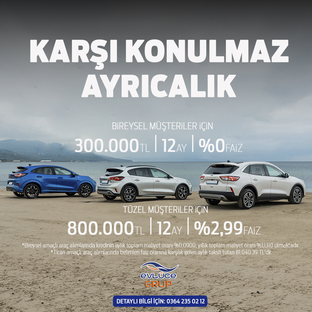 Ford’un binek modellerine özel sunulan avantajları kaçırmayın. Hayalinizdeki Ford’a hemen kavuşun!
Detaylı bilgi için:
📞0364 235 02 12 nolu numaramızdan bizi arayabilirsiniz.
#Evlüce #ford #fordevlüce #halkaarz #kontr #bist100 #borsa #altın #SONDAKİKA