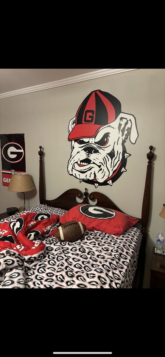 Sleeping with his football! One day! Go Dawgs! ⁦<a href="/GeorgiaFootball/">Georgia Football</a>⁩ ⁦<a href="/SSearels/">Stacy Searels</a>⁩